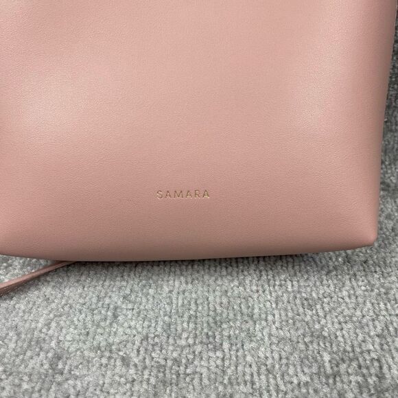 Samara Peony Pink Crossbody Adjustable Vegan Leather Medium Shoulder Bag - Picture 2 of 5